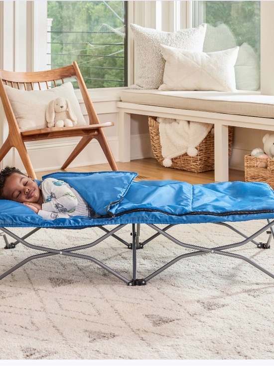 Regalo Other - Kids Blue Portable Folding Nap Cot